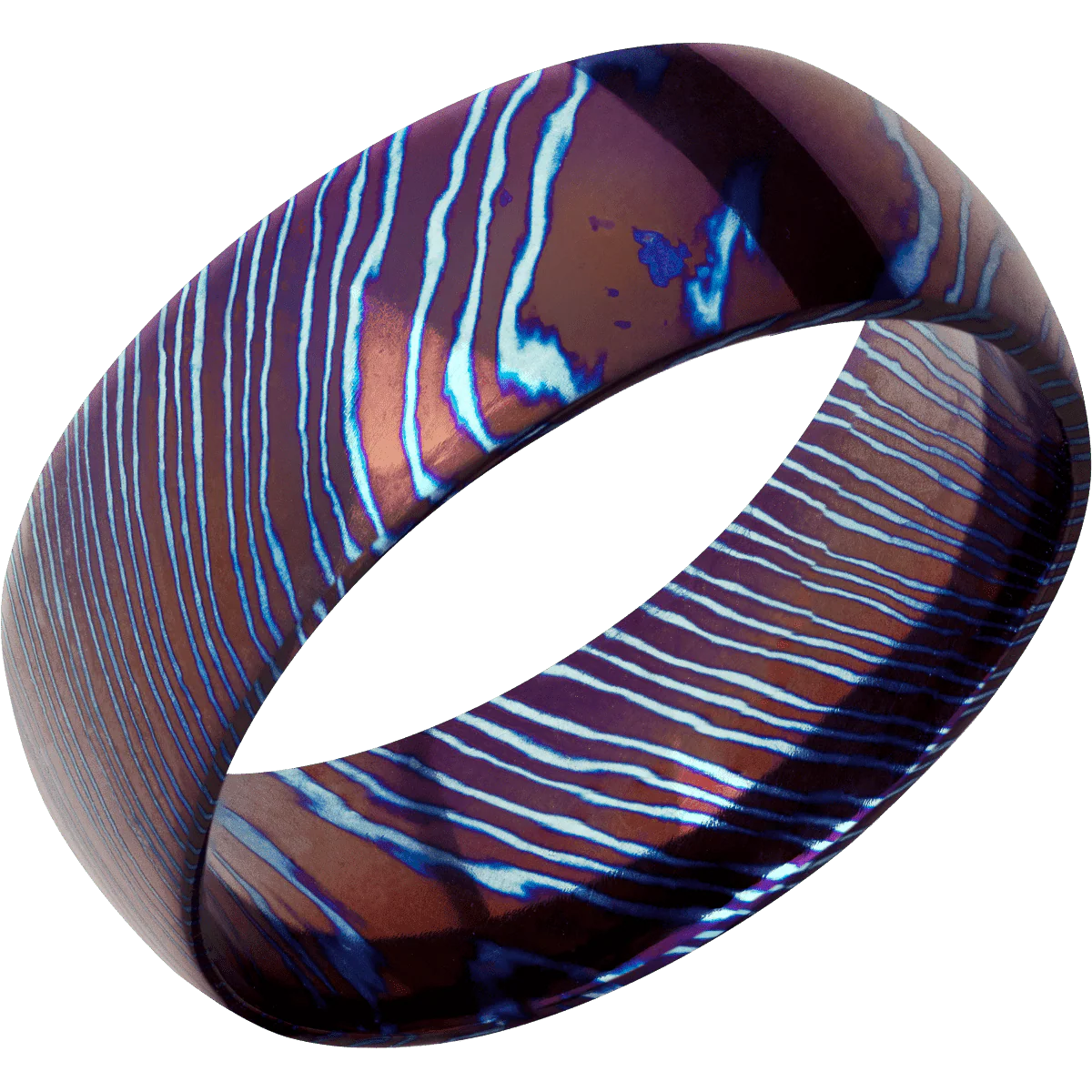 Titanium Damascus + Polish Finish - Image 2