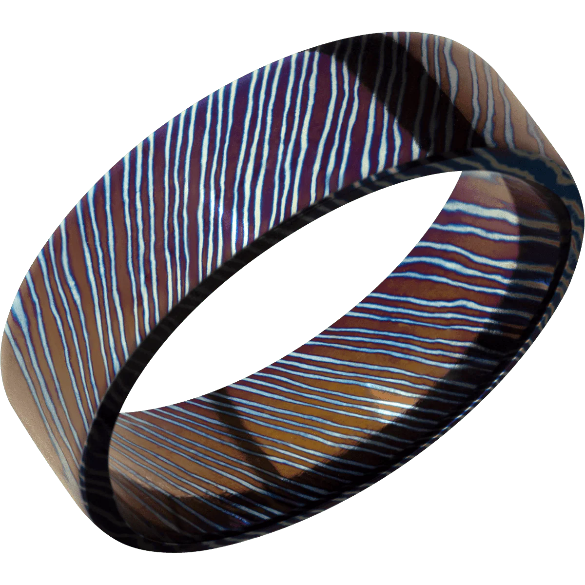 Titanium Damascus + Polish Finish - Image 2
