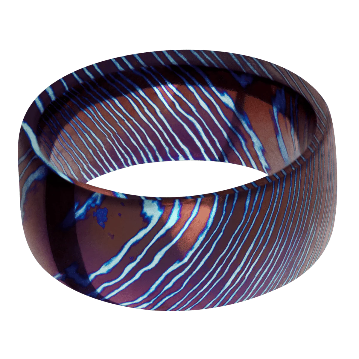Titanium Damascus + Polish Finish - Image 3