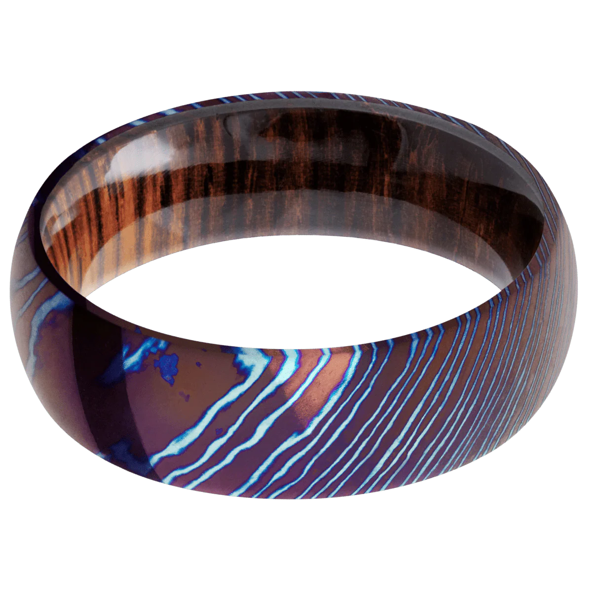Titanium Damascus + Polish Finish + Cocobolo - Image 3