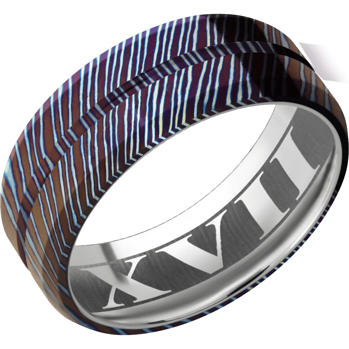 Titanium Damascus + Polish , Polish Finish + Titanium - Image 2