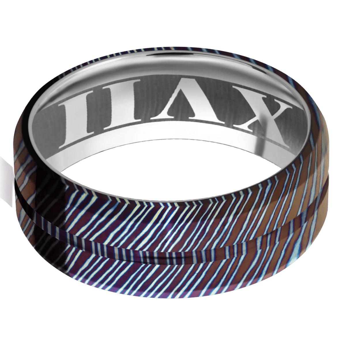 Titanium Damascus + Polish , Polish Finish + Titanium - Image 3