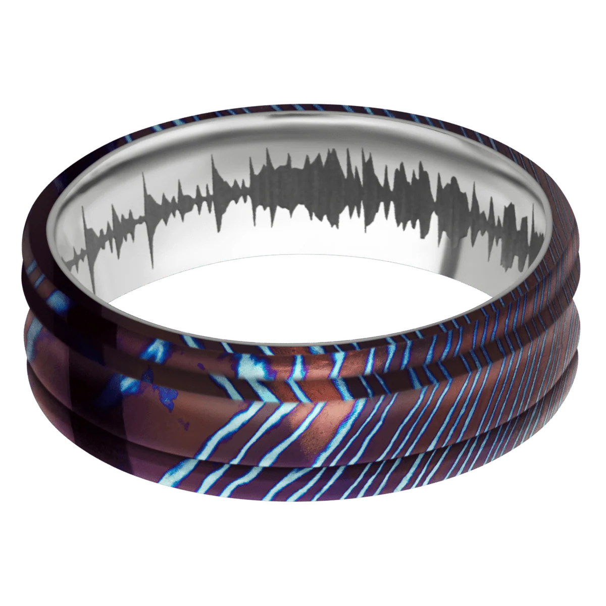 Titanium Damascus + Polish , Polish Finish + Titanium - Image 3