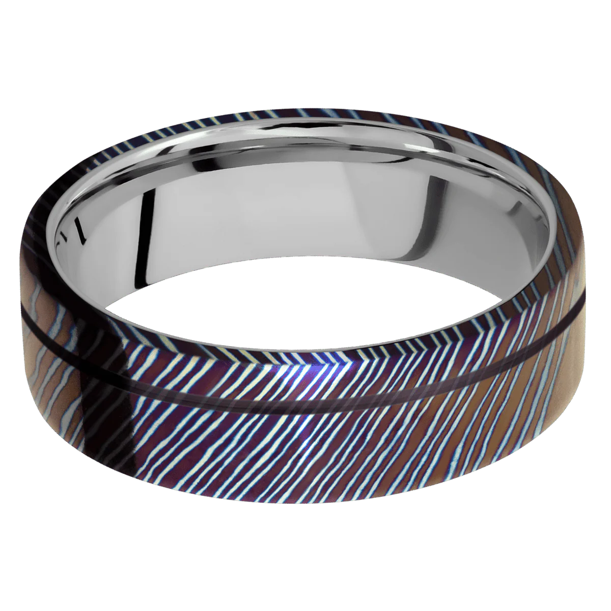 Titanium Damascus + Polish , Polish Finish + Titanium - Image 3