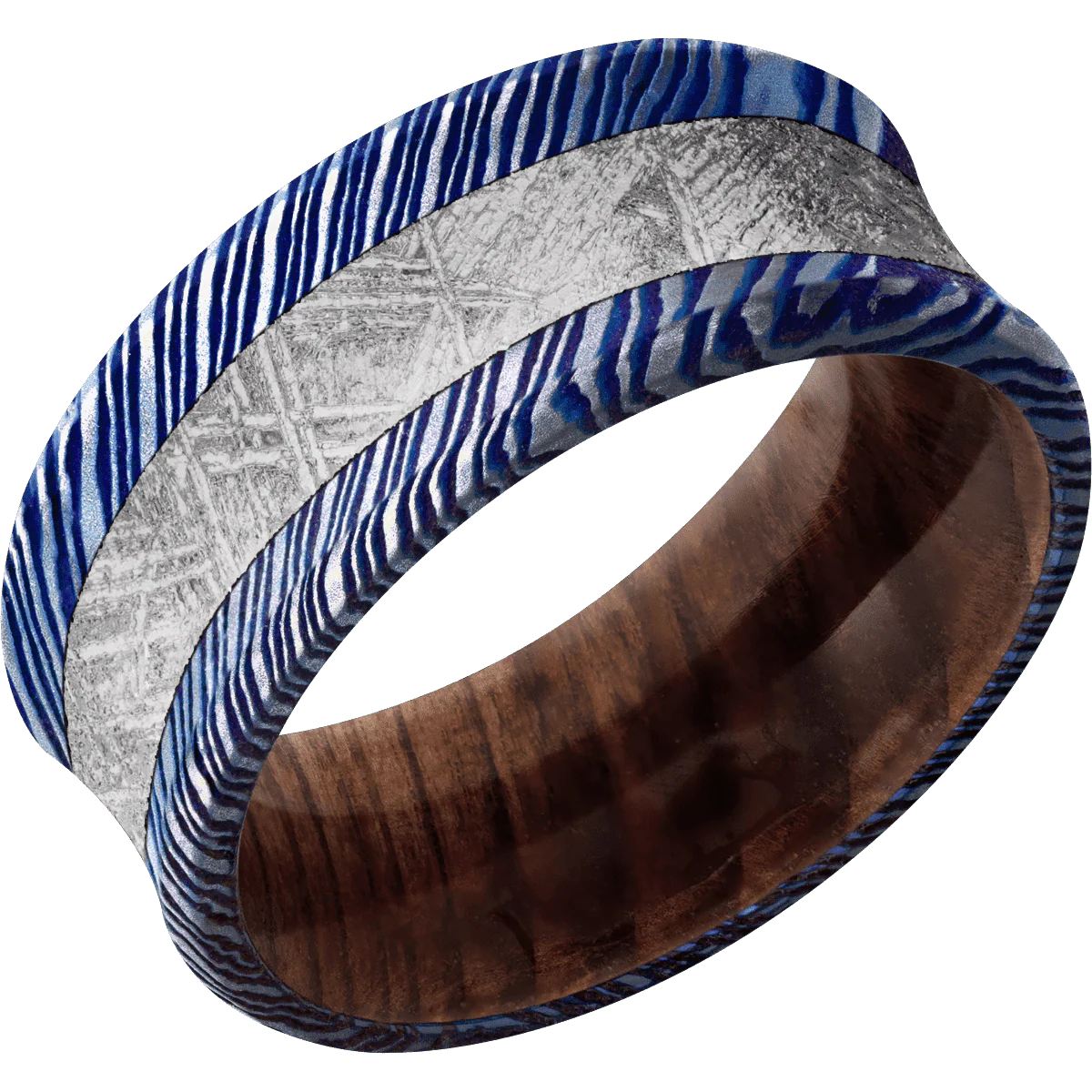 Titanium Damascus + Satinetched , Satinetched Finish + Sequoia - Image 2