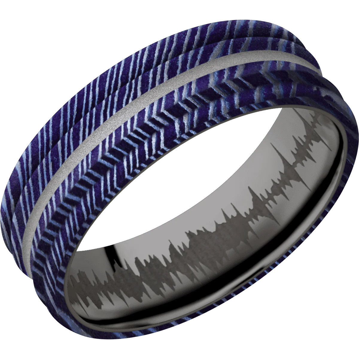 Titanium Damascus + Satinetched , Satinetched Finish + Tantalum Noir - Image 2