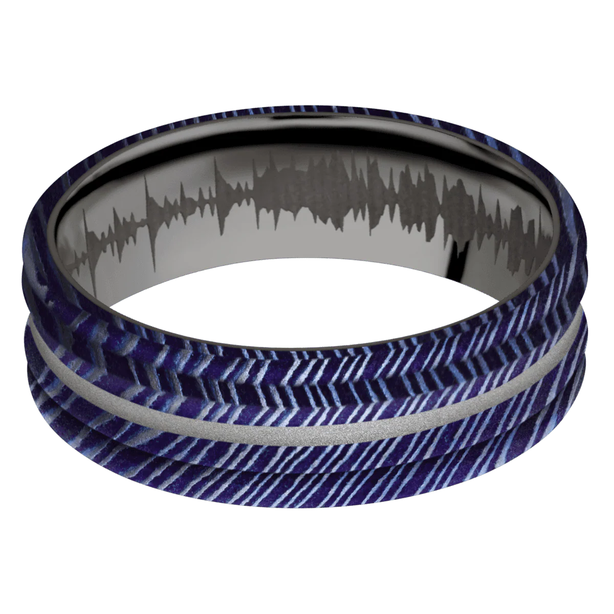 Titanium Damascus + Satinetched , Satinetched Finish + Tantalum Noir - Image 3