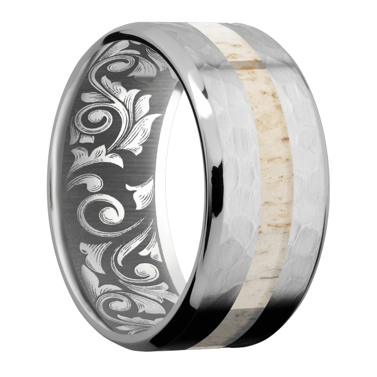 Titanium + Hammer , Polish Finish