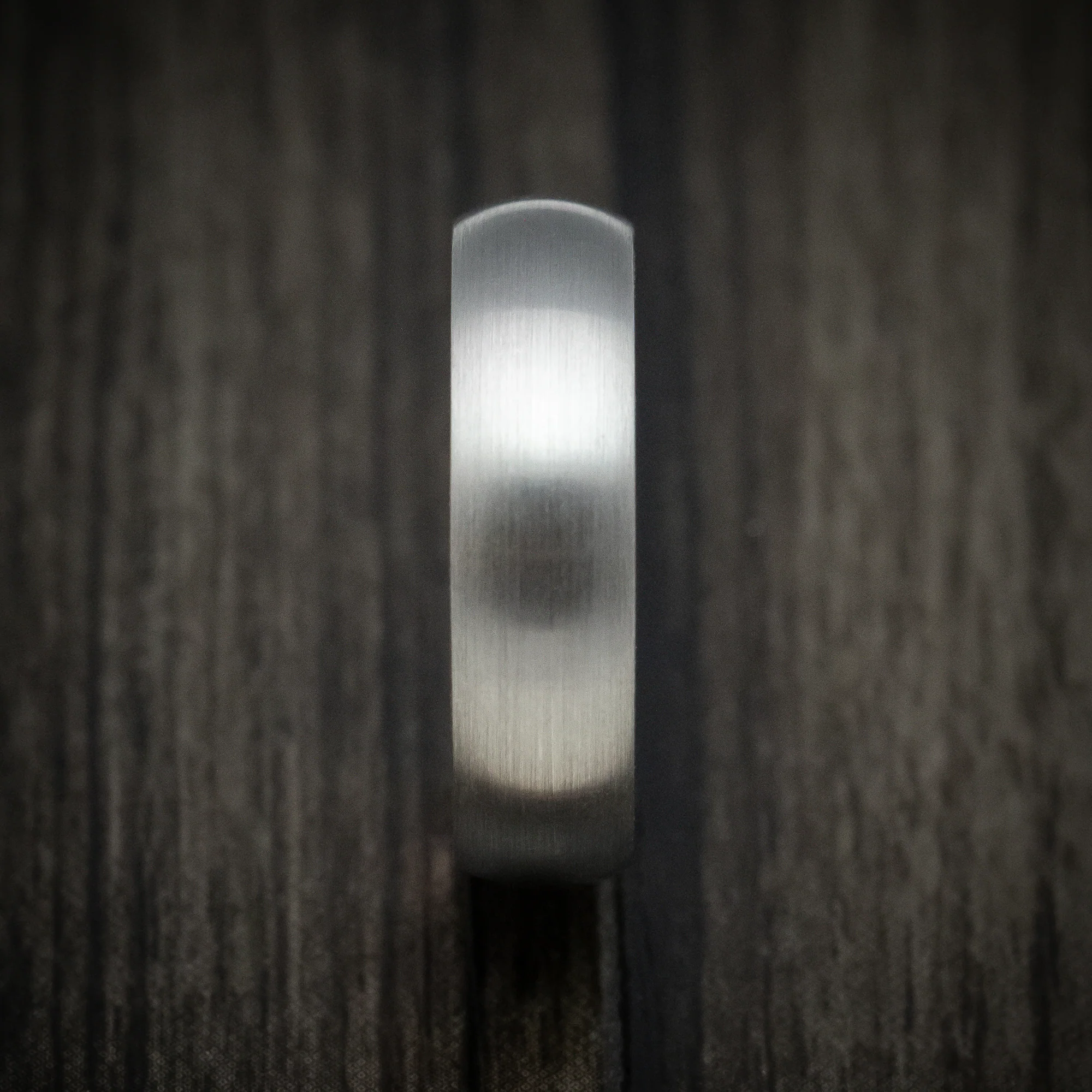 Titanium Men's Ring with 14K Gold Sleeve Custom Made Wedding Band - Image 3