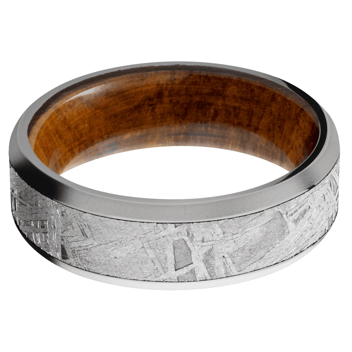 Titanium + Polish , Bead Finish + Desert Iron Wood - Image 3