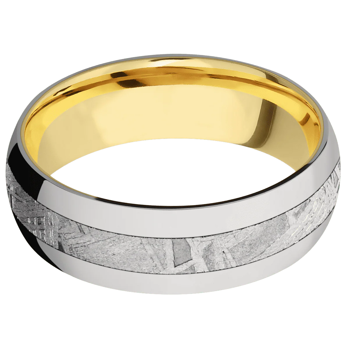 Titanium + Polish Finish + 18K Yellow Gold - Image 3