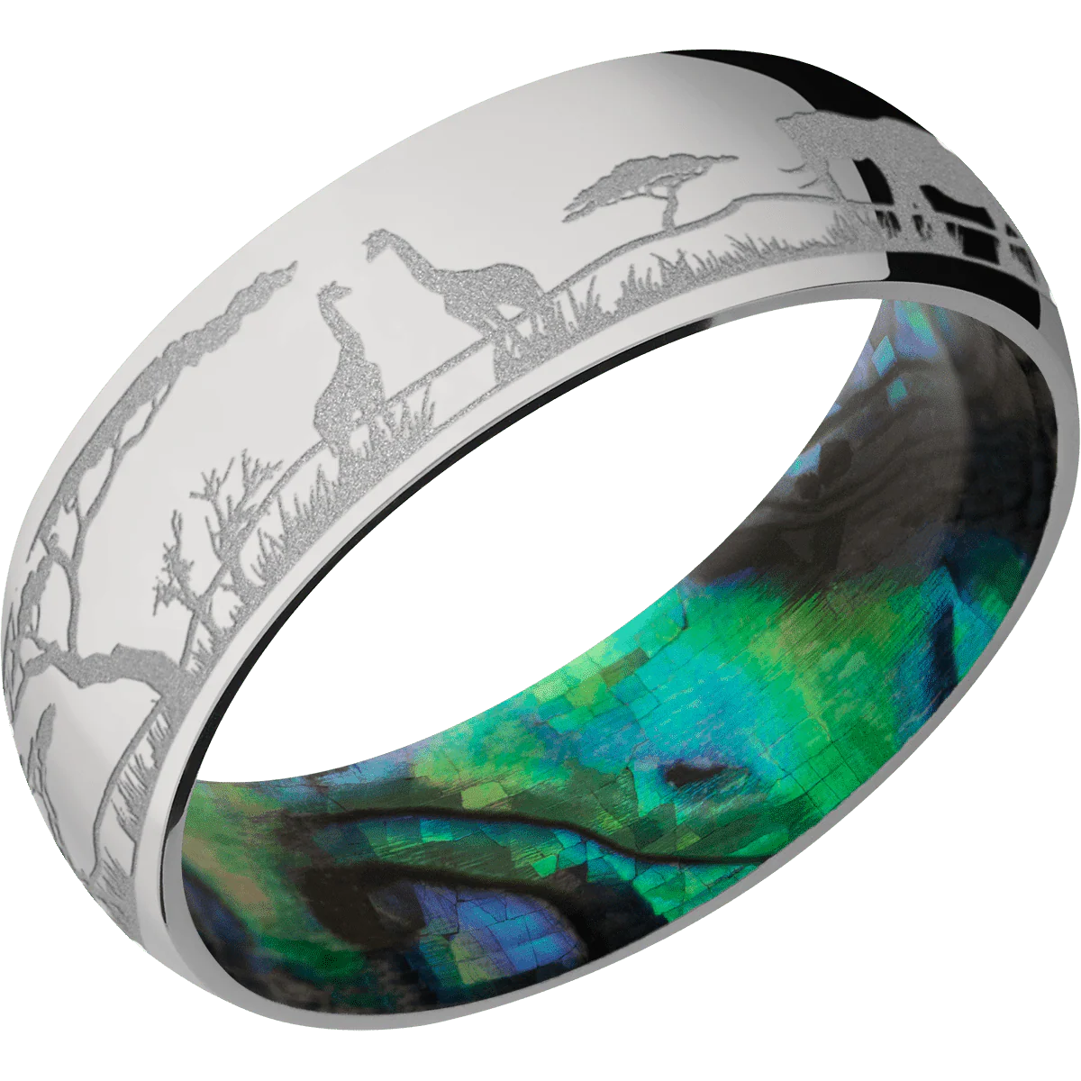 Titanium + Polish Finish + Abalone - Image 2