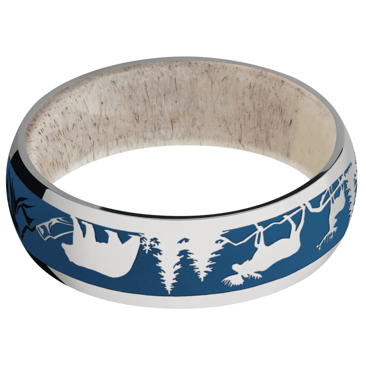 Titanium + Polish Finish + Antler - Image 3