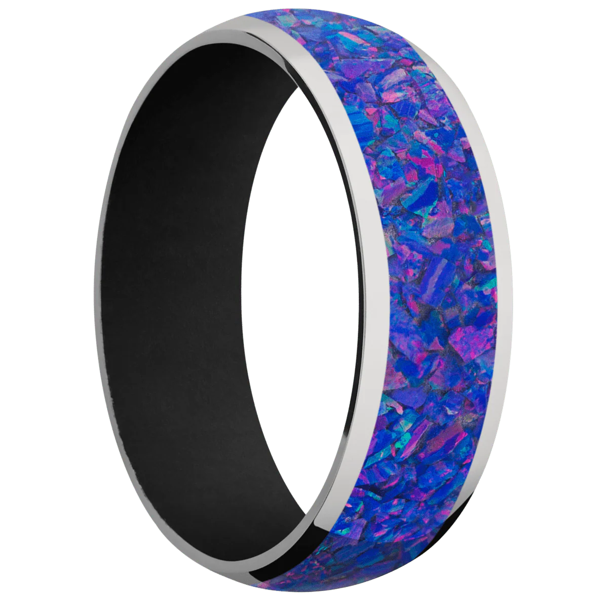 Titanium + Polish Finish + Black