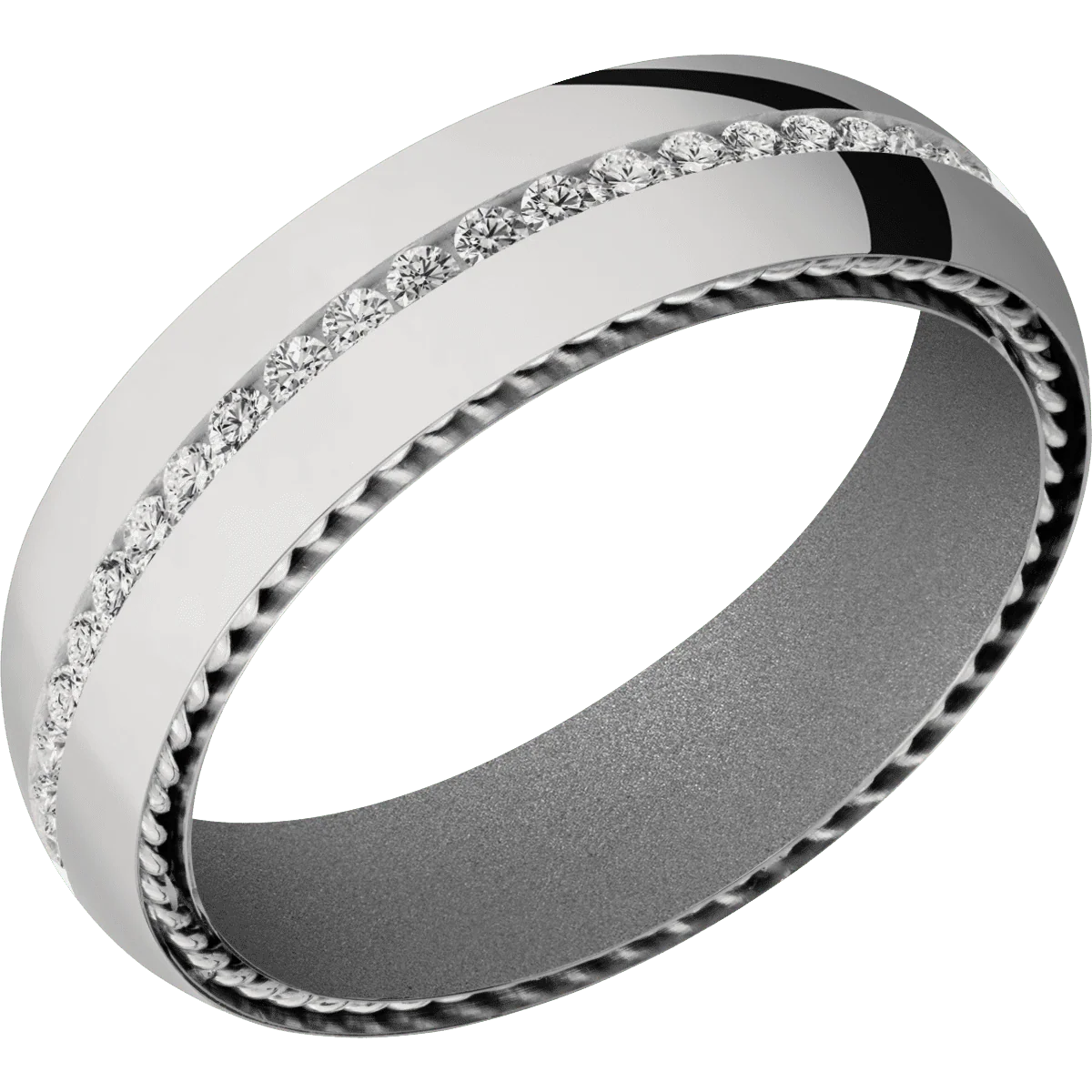 Titanium + Polish Finish + Crushed Silver - Image 2