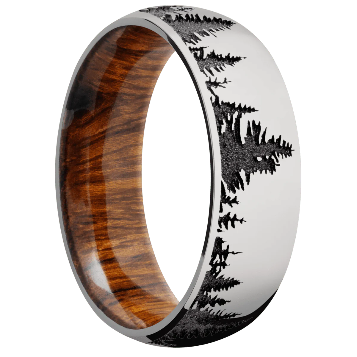 Titanium + Polish Finish + Desert Iron Wood