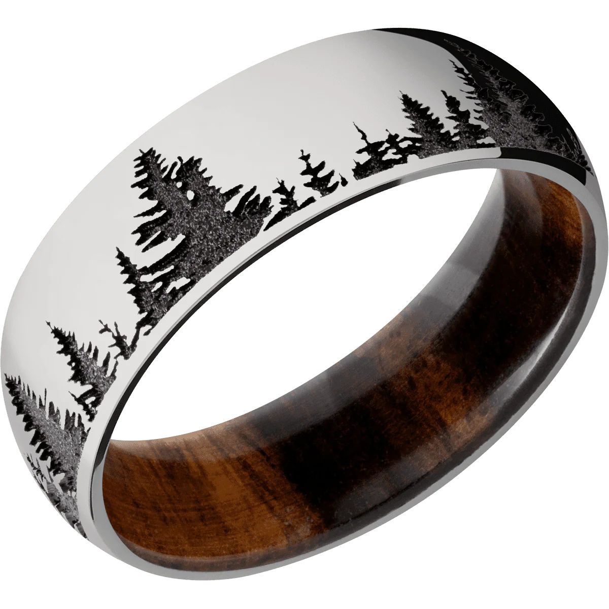 Titanium + Polish Finish + Desert Iron Wood - Image 2