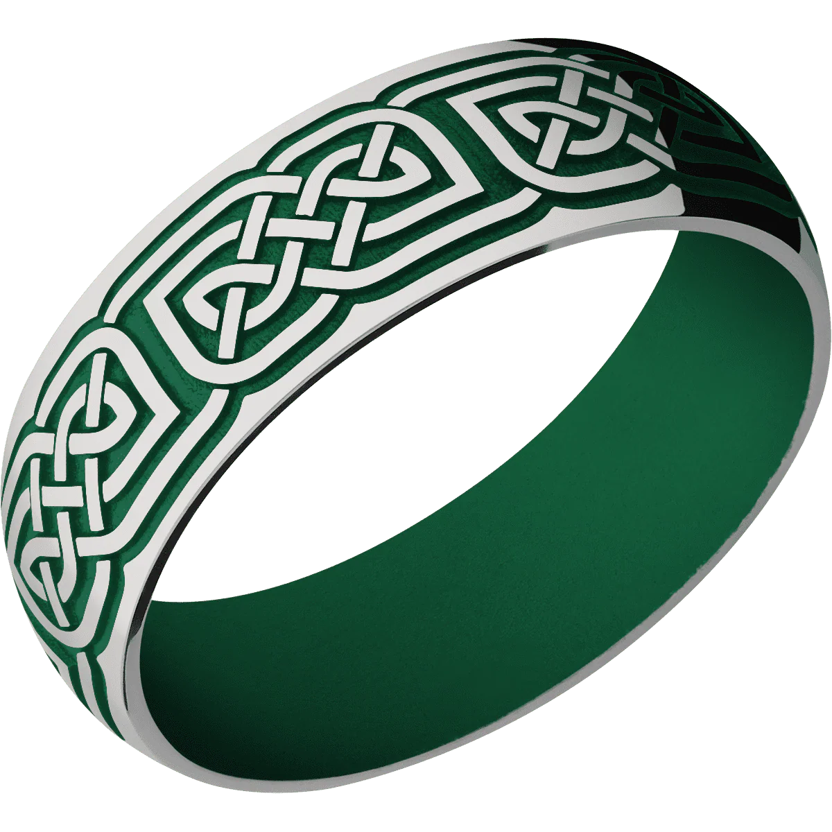 Titanium + Polish Finish + Green - Image 2