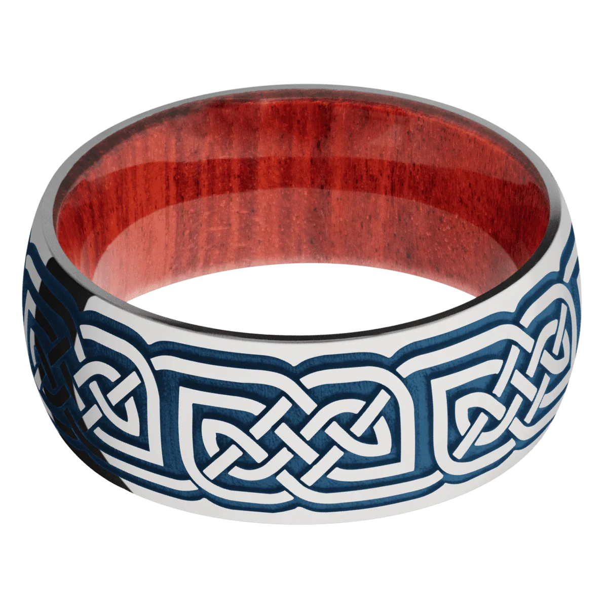 Titanium + Polish Finish + Red Heart - Image 3