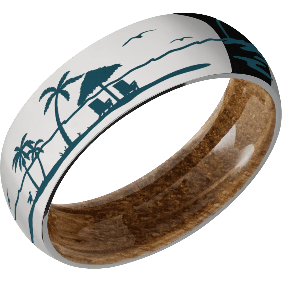 Titanium + Polish Finish + Whiskey Barrel - Image 2