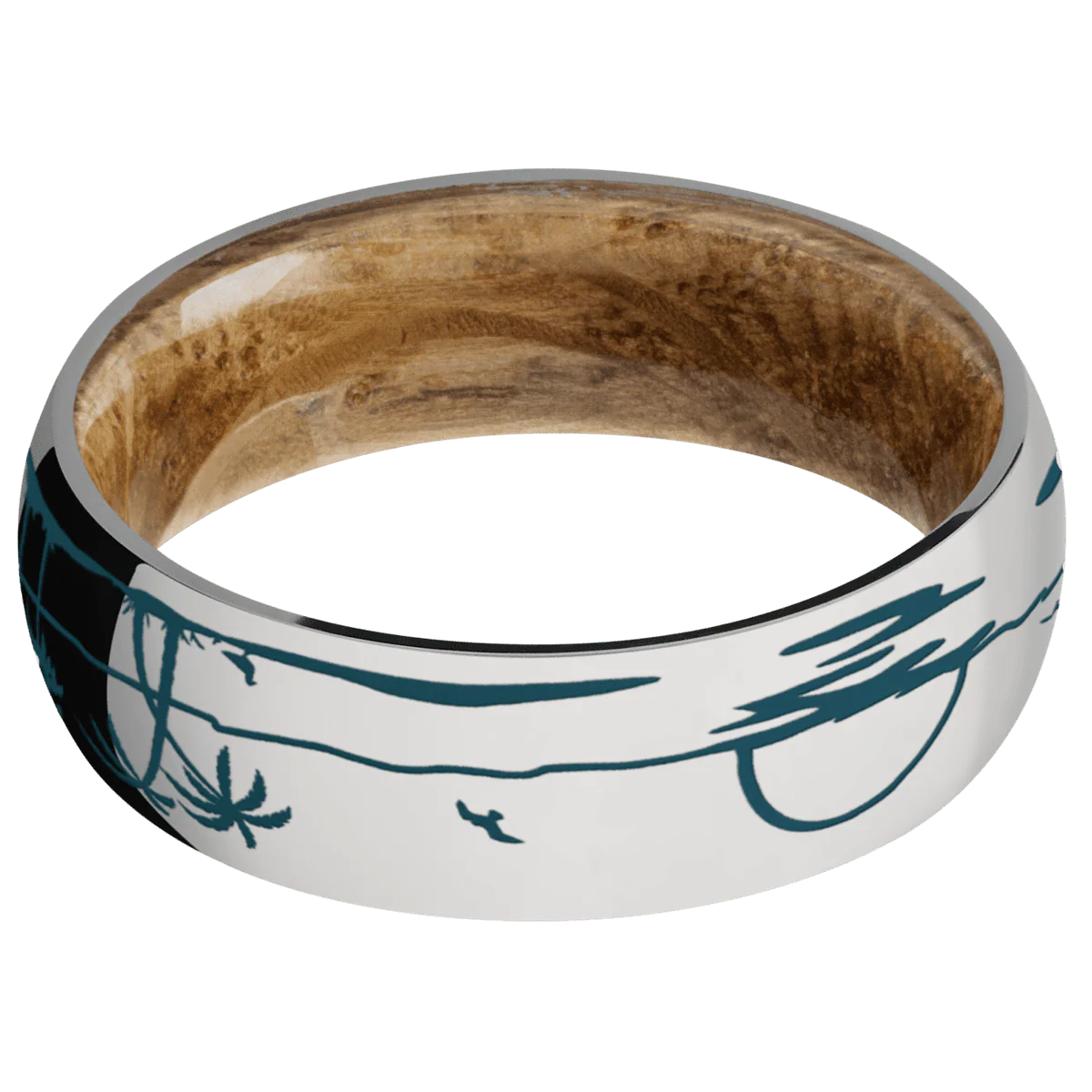 Titanium + Polish Finish + Whiskey Barrel - Image 3