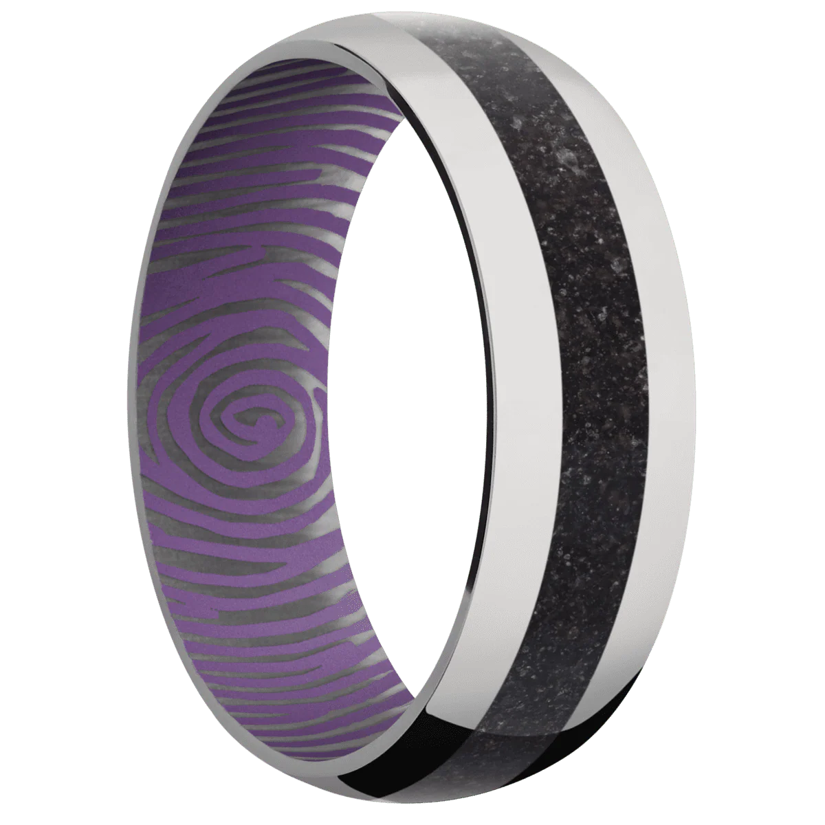Titanium + Polish Finish + Wild Purple