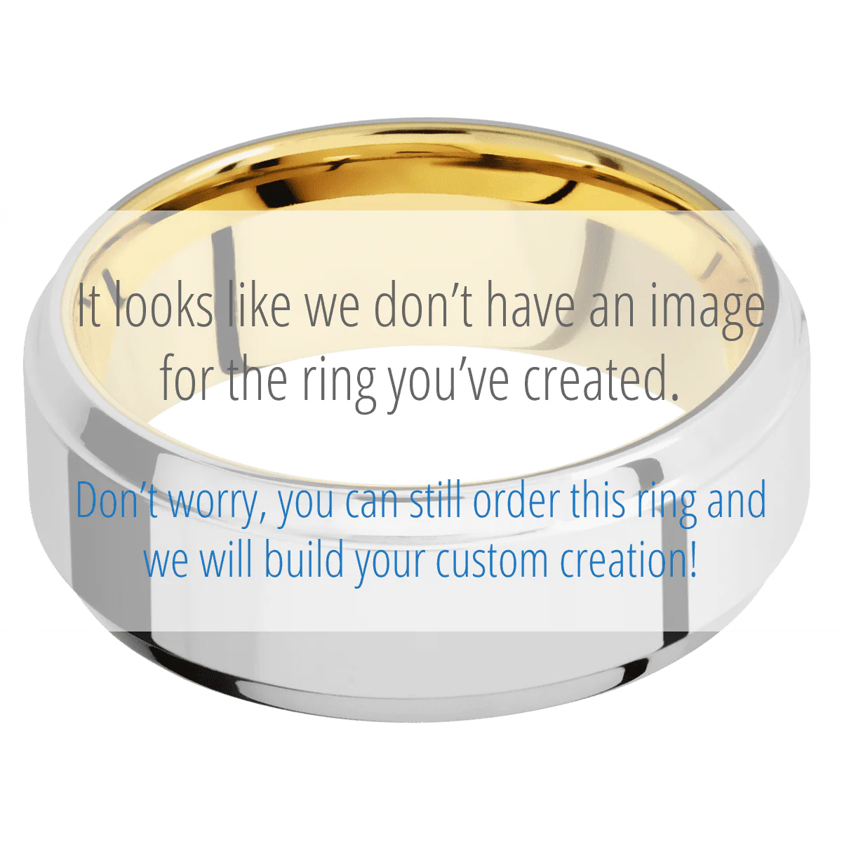 Titanium + Polish , Polish Finish + 14K Yellow Gold - Image 3