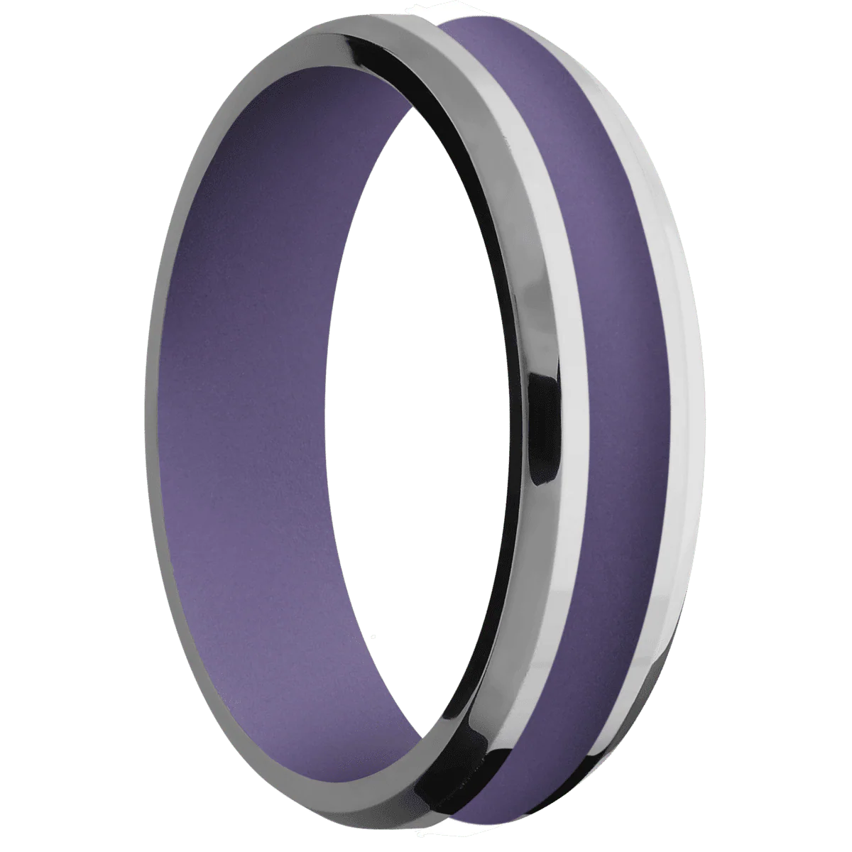 Titanium + Polish , Polish Finish + Bright Purple