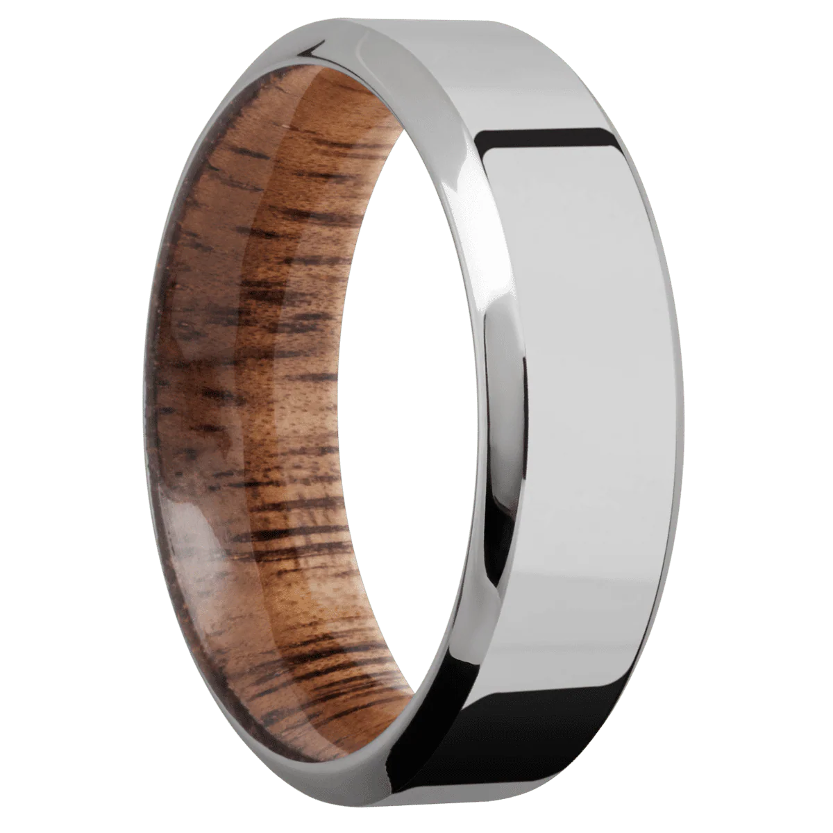 Titanium + Polish , Polish Finish + Koa