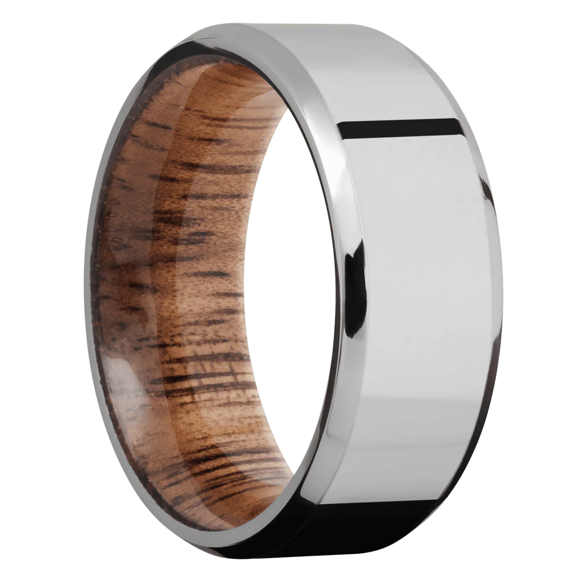 Titanium + Polish , Polish Finish + Koa