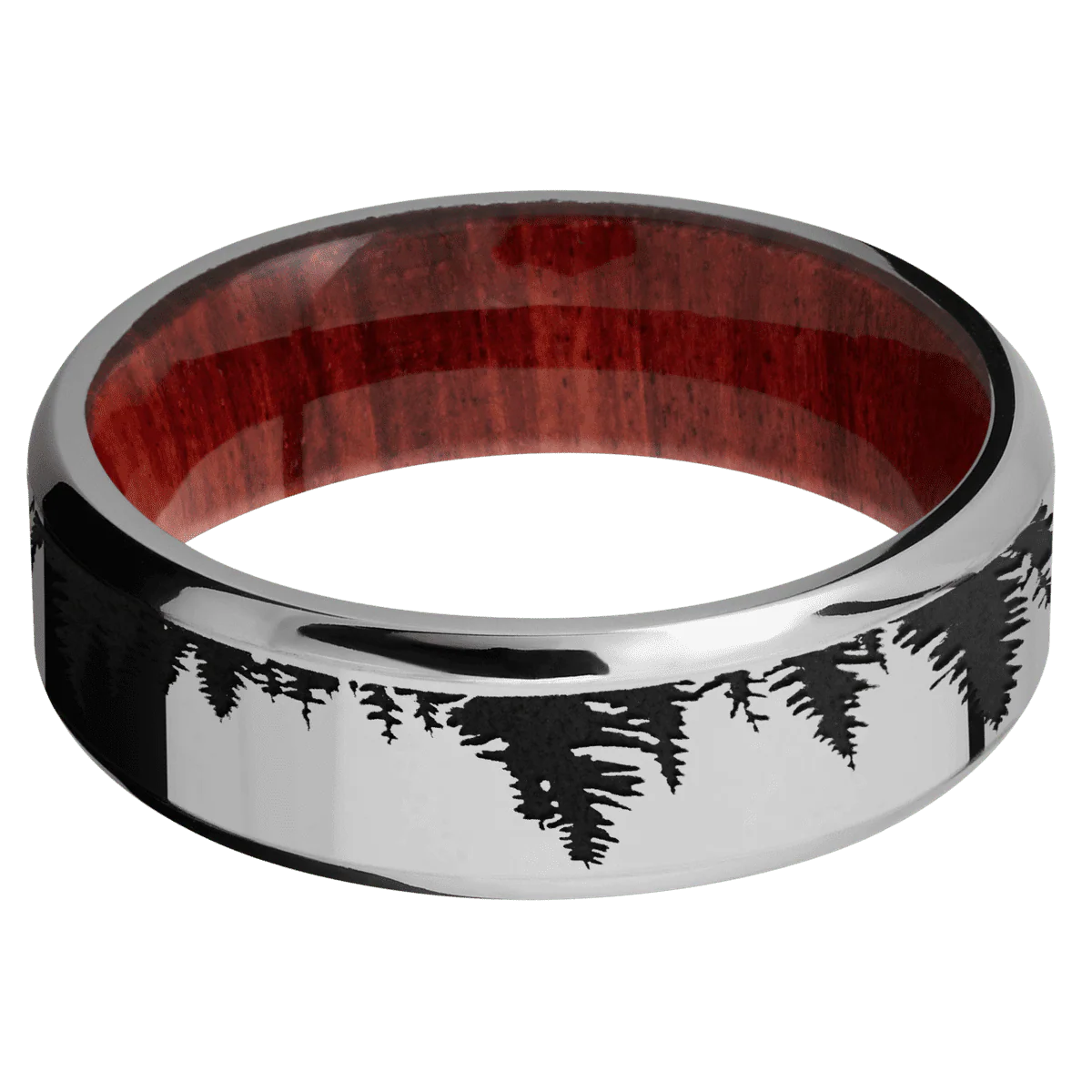 Titanium + Polish , Polish Finish + Red Heart - Image 3