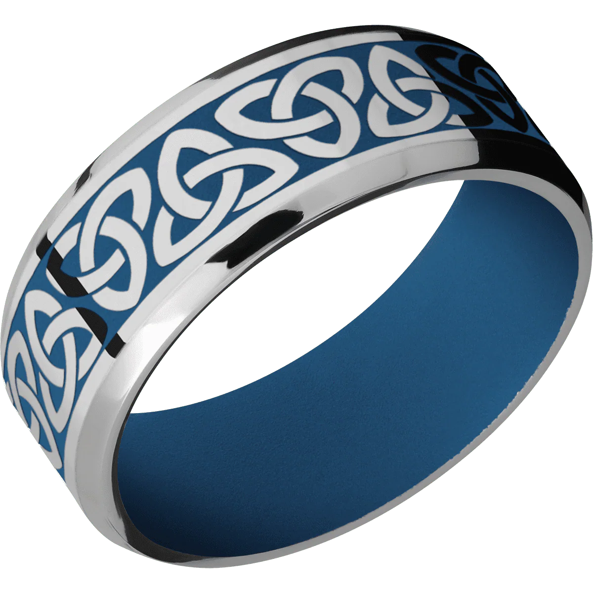 Titanium + Polish , Polish Finish + Ridgeway Blue - Image 2