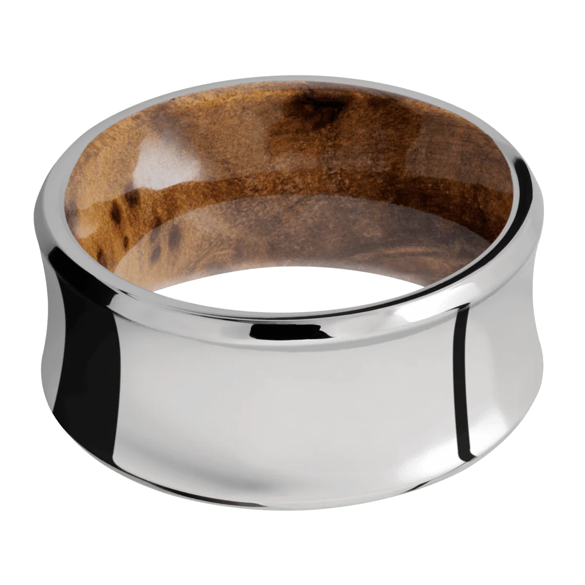 Titanium + Polish , Polish Finish + Thuya Burl - Image 3