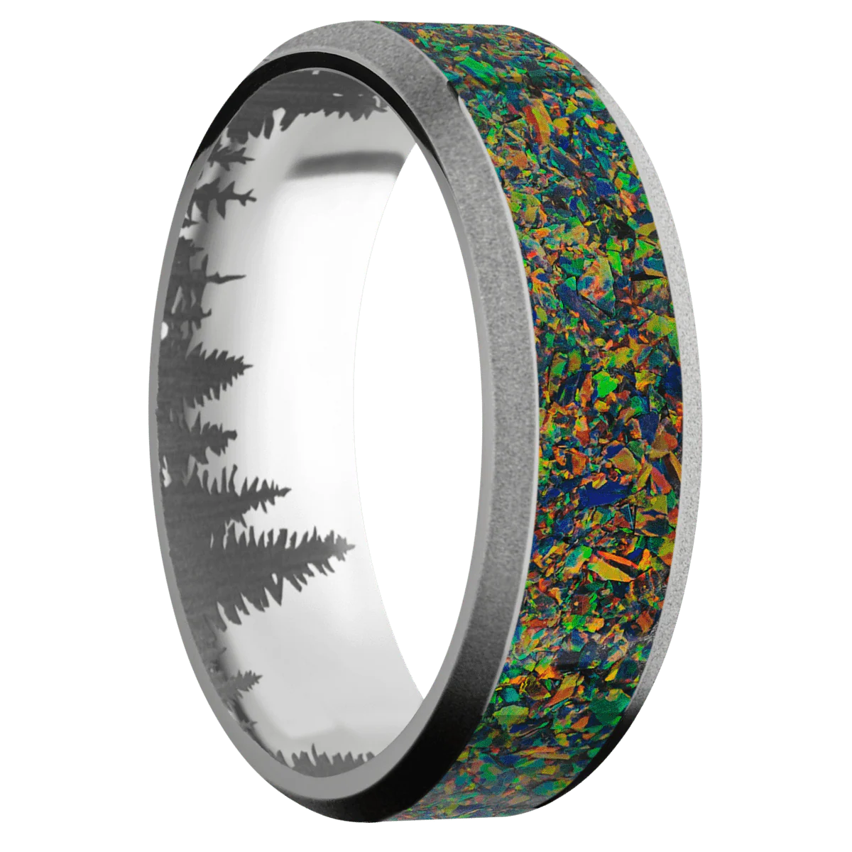 Titanium + Polish , Sand Finish