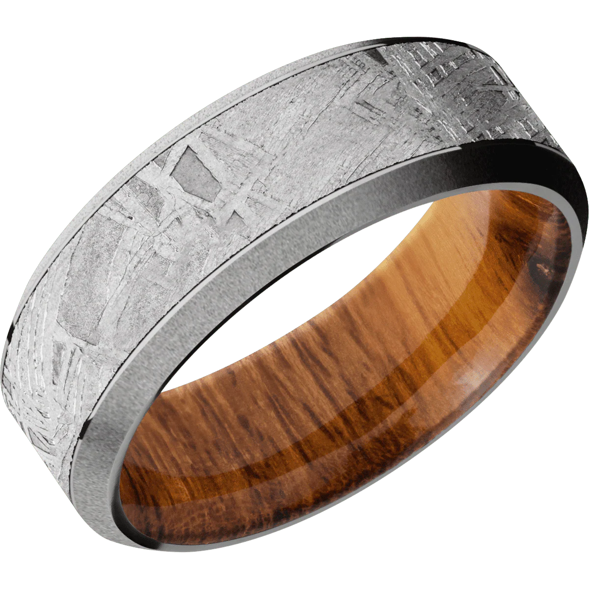 Titanium + Polish , Sand Finish + Desert Iron Wood - Image 2