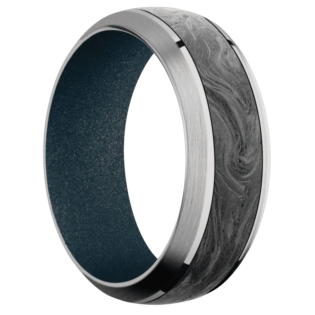 Titanium + Polish , Satin Finish + Blue Titanium