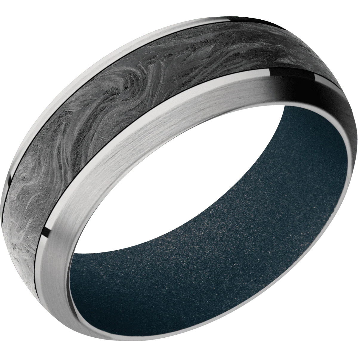 Titanium + Polish , Satin Finish + Blue Titanium - Image 2