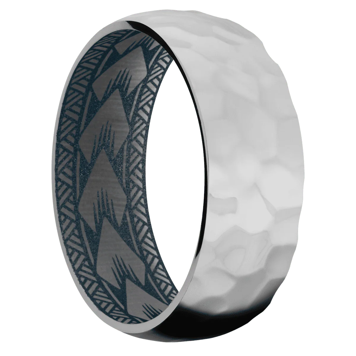 Titanium + Rockpolish Finish + Blue Titanium