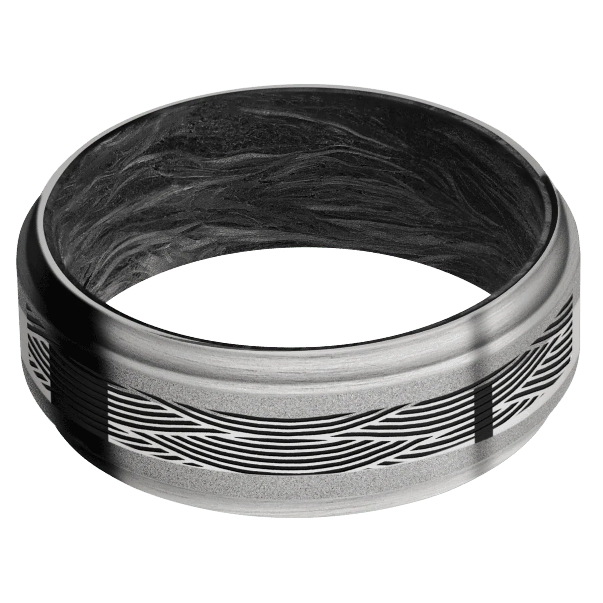 Titanium + Sand , Satin Finish + Forged Carbon Fiber - Image 3