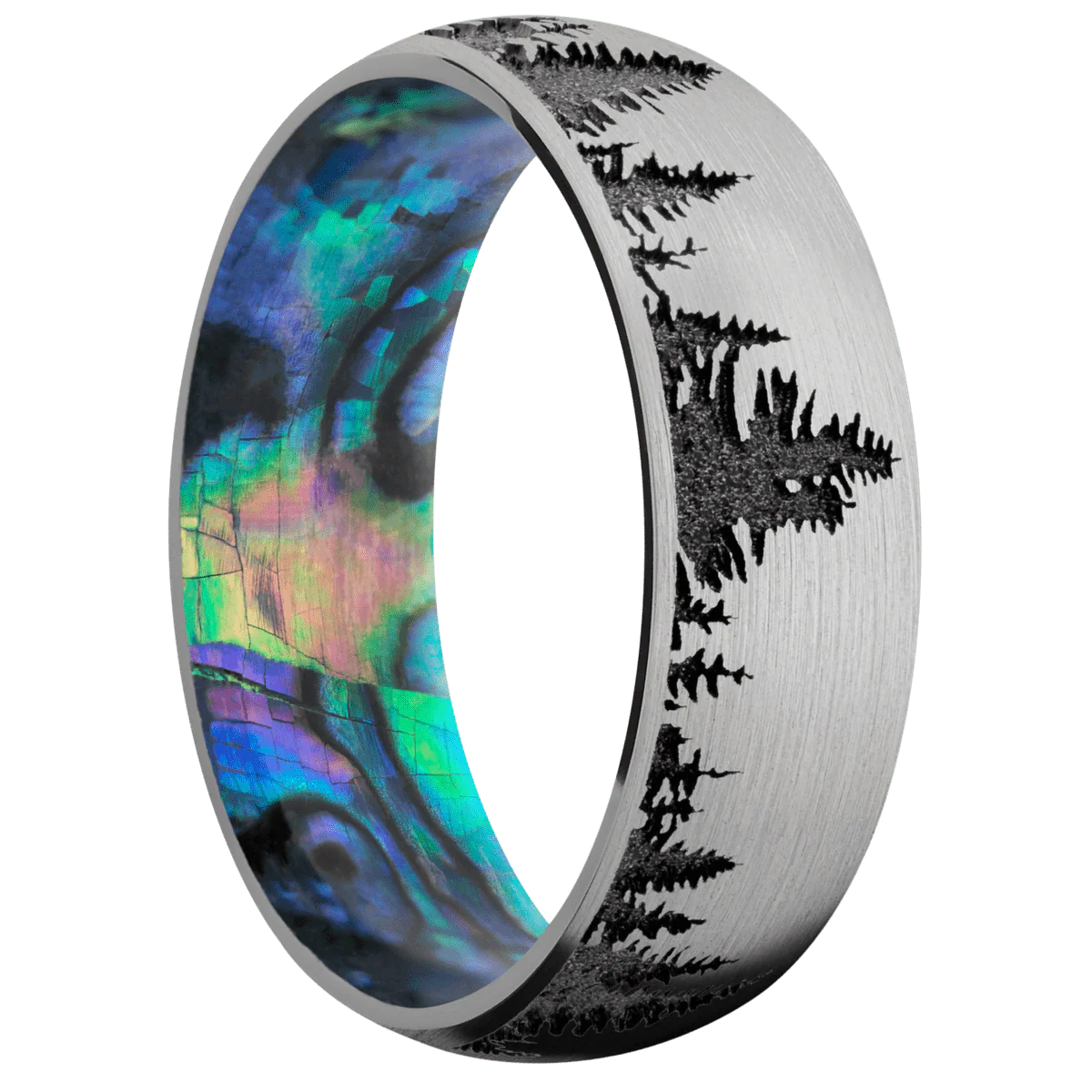 Titanium + Satin Finish + Abalone