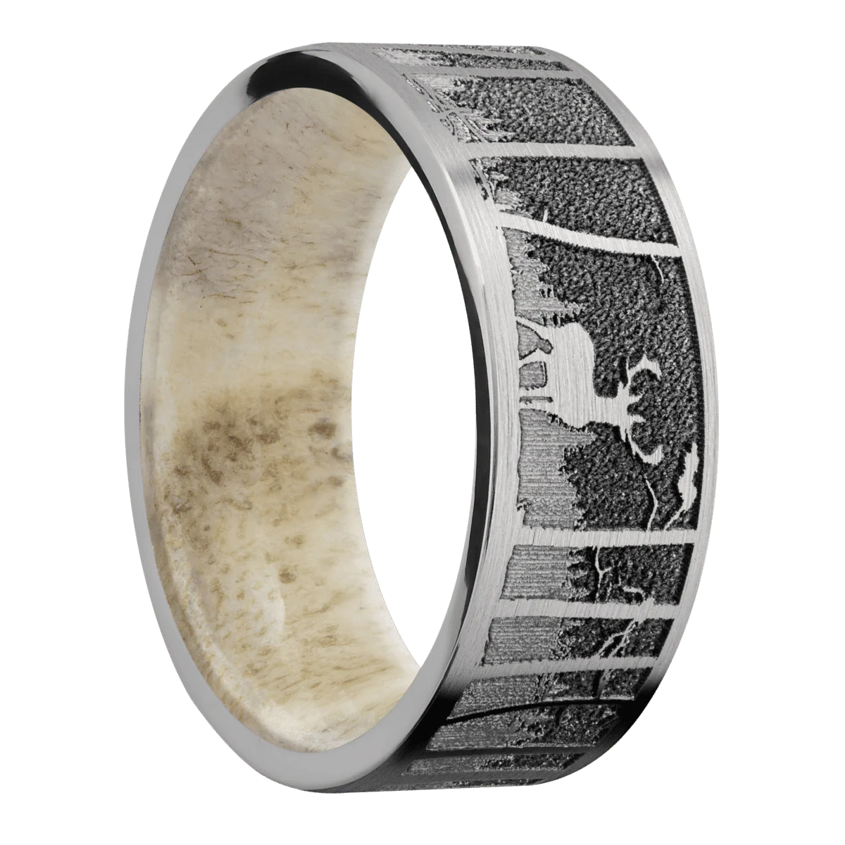 Titanium + Satin Finish + Antler