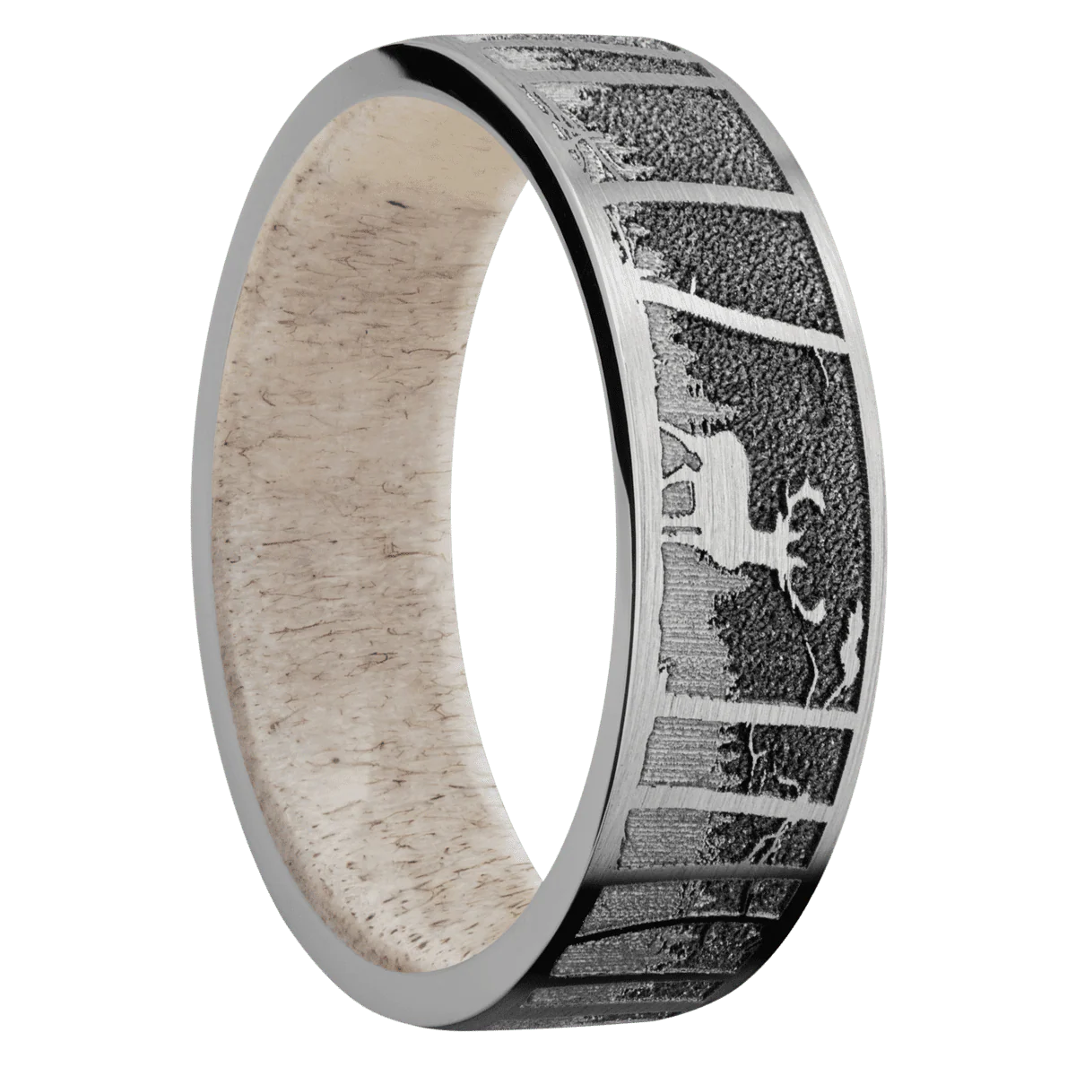 Titanium + Satin Finish + Antler