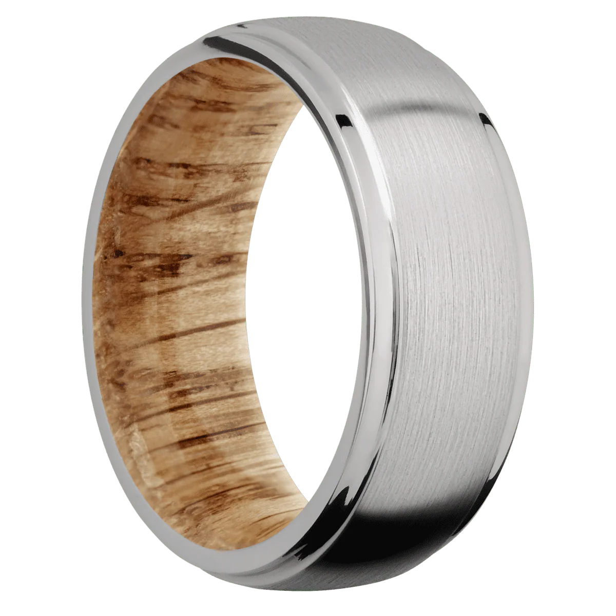 Titanium + Satin , Polish Finish + Natural Oak