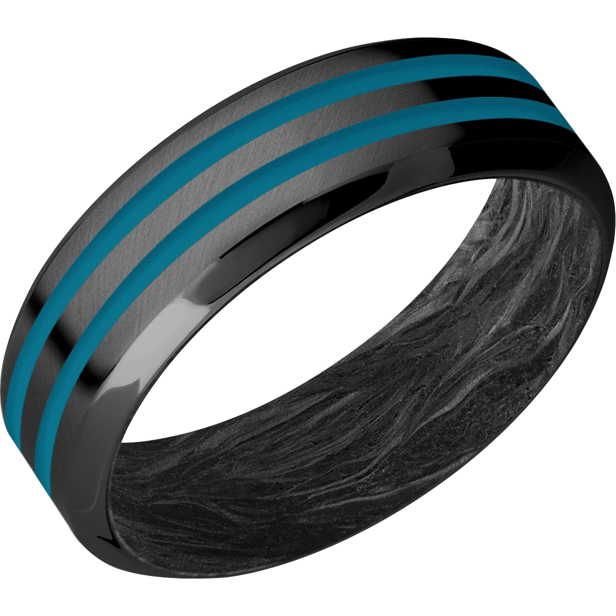 Zirconium + Anglesatin , Polish Finish + Forged Carbon Fiber - Image 2