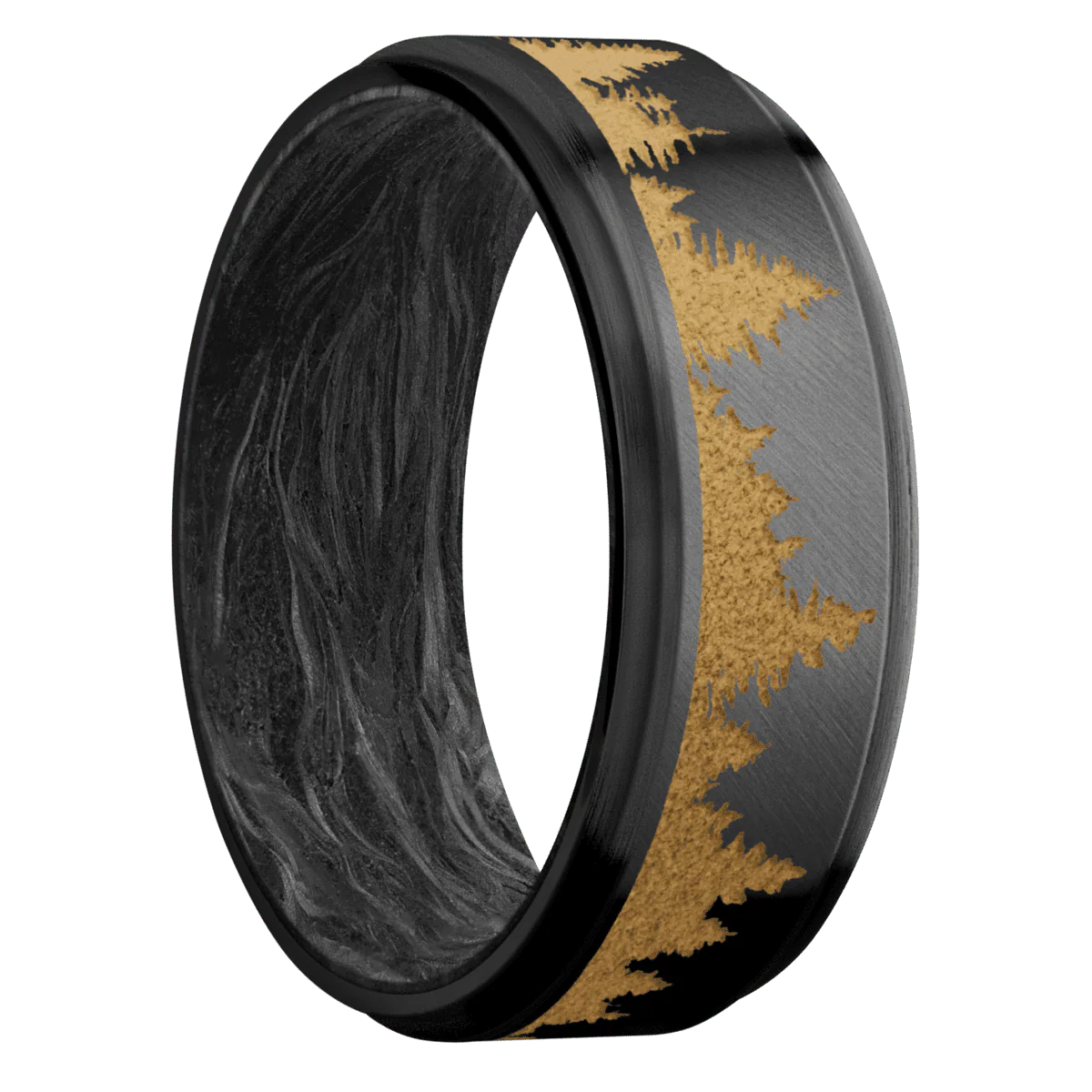 Zirconium + Anglesatin , Satin Finish + Forged Carbon Fiber
