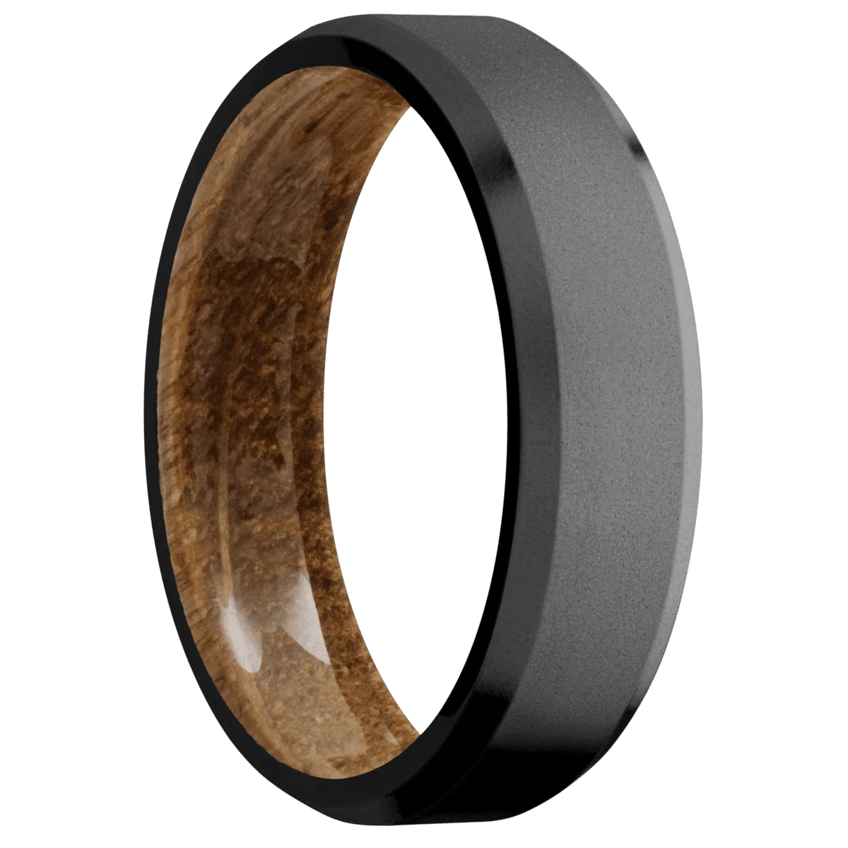 Zirconium + Bead , Bead Finish + Whiskey Barrel