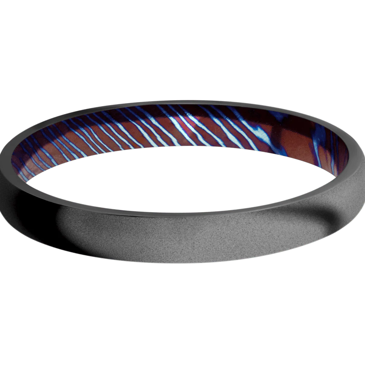 Zirconium + Bead Finish + Titanium Damascus - Image 3