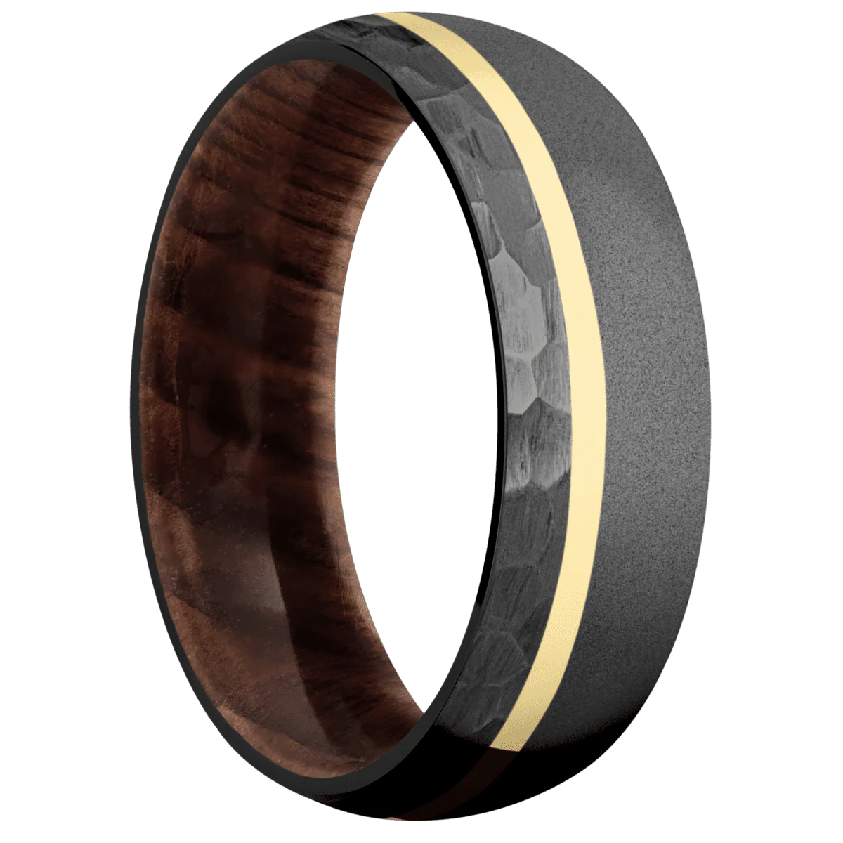 Zirconium + Bead , Hammer Finish + Sequoia