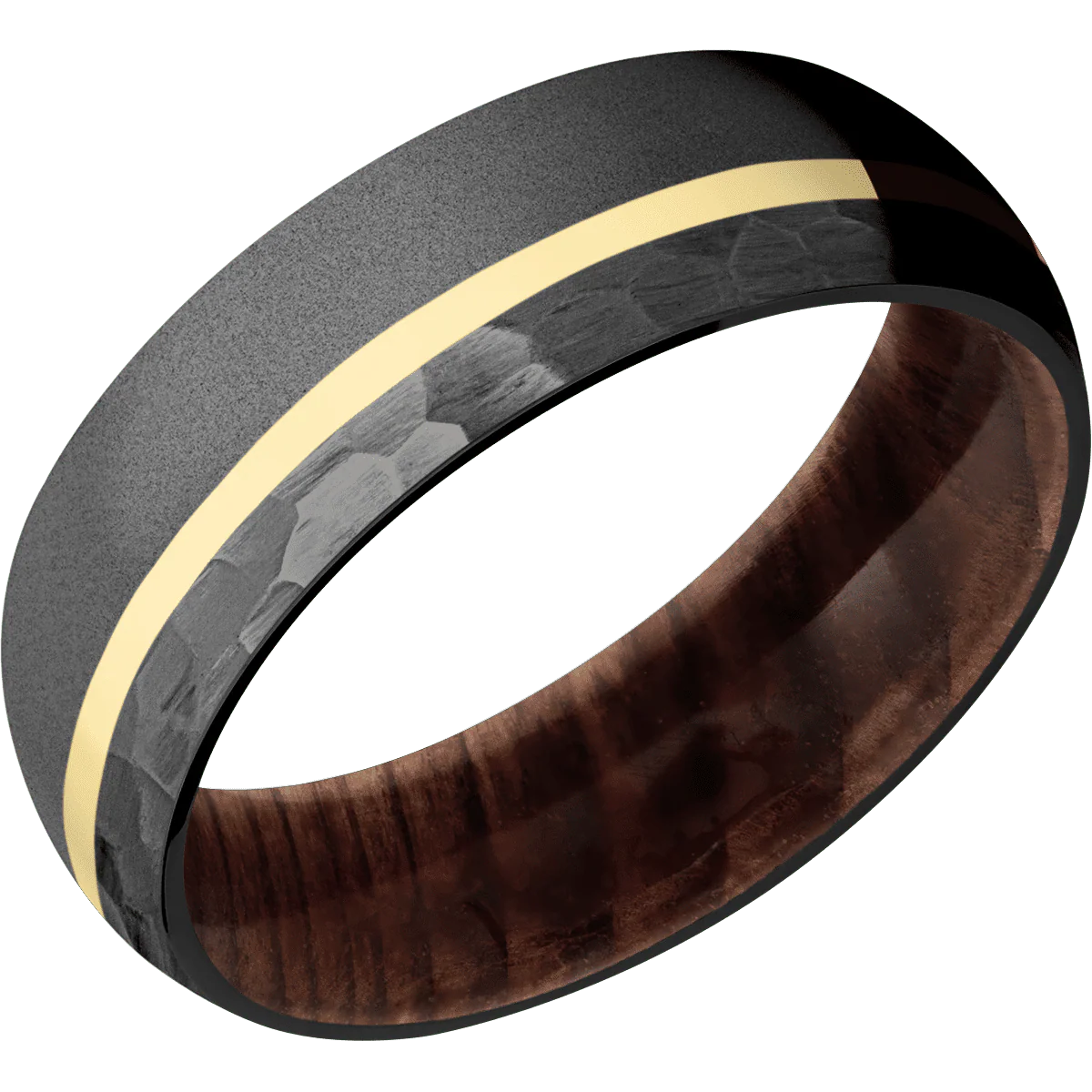Zirconium + Bead , Hammer Finish + Sequoia - Image 2