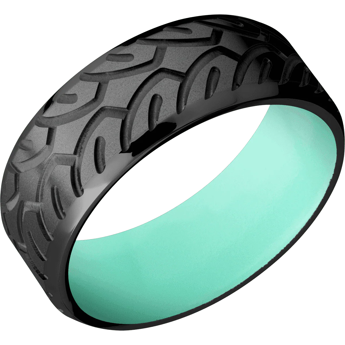 Zirconium + Bead , Polish Finish + Robins Egg Blue - Image 2